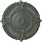 Ekena Millwork Attica Acanthus Leaf Medallion (Canopies up to 4 5/8"), 53 1/2"OD x 3 1/2"P, Cloud Burst Crackle CM53ATCBC - alternate 1